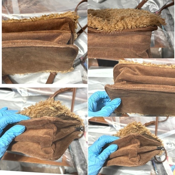 Steve Madden Bkate Brown Camel Faux Fur Crossbody Bag - "Beatrice" - Picture 12 of 16